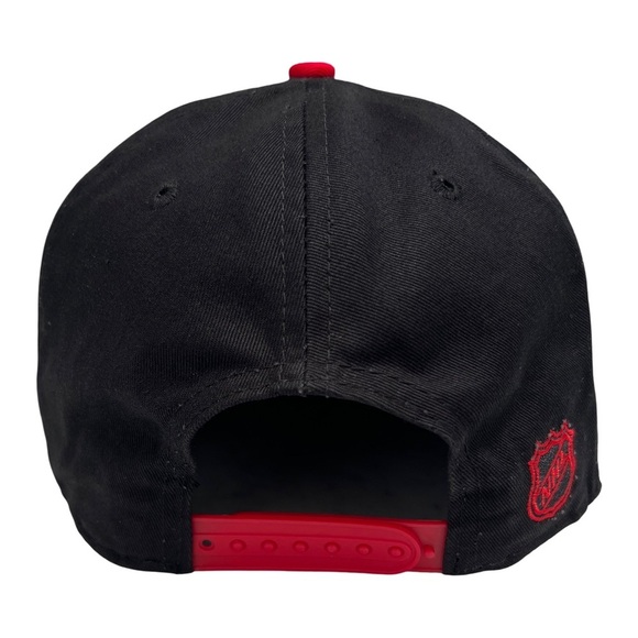 NEW ERA • Men’s Chicago Blackhawks Hockey NHL Black and Red Snapback Cap Hat - Picture 4 of 9
